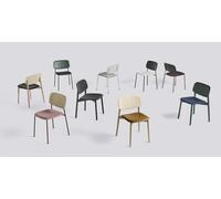 Chaise Soft Edge 60 Chair Holz Hay Cas rouge - HAY SOFT EDGE 60 FALL ROT