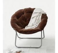 Chaise soucoupe ronde pliable, siège d'appoint surdimensionné et confortable avec base antidérapante pour siège portable au sol