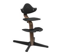 Chaise Stokke Nomi, Noyer/Noir - Le siège qui encourage l’assise active - Réglage facile sans outils - Comprend un repose-pieds stable et des roues anti-basculement - Supporte jusqu’à 150 kg