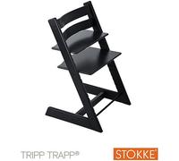 Chaise - STOKKE - Tripp Trapp - Bois de hêtre - Noir - Pour enfant