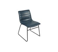 Urban Living - Chaise industrielle Brooklyn - Bleu - Brooklyn Bleu
