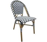 Chaise Style Parisien en Rotin Noire x 2 Bolero