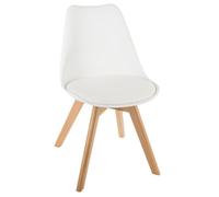 Chaise style scandinave Baya Atmosphera - Blanc