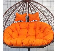 Chaise suspendue d'extérieur pour 2 personnes - Coussin résistant aux intempéries - 10 cm d'épaisseur - Coussin anti-déformation - Double siège - Coussin confortable à suspendre