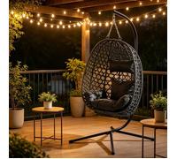Chaise suspendue élégante à bascule en rotin hauteur réglable