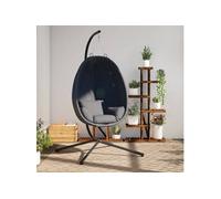 Vidaxl Chaise Suspendue En Forme D'?uf Avec Support Anthracite