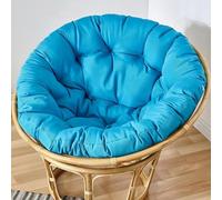 Chaise suspendue en forme d'œuf pour jardin, terrasse, coussin de chaise, panier suspendu, coussin de siège uniquement, panier suspendu (ize : 60 x 60 cm, couleur : bleu paon)