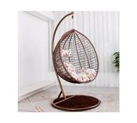 Chaise suspendue en osier pour intérieur et extérieur, lit balançoire nid d'oiseau pour balcon, terrasse, jardin, salon, style berceau avec coussin