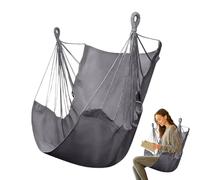 Chaise suspendue en toile - Dormitory Durable Hanging Swing Chaid | Siège de hamac de patio confortable avec coussin pour porche de chambre à coucher intérieure | Chaise swing - pont de balcon de jard
