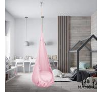 Chaise suspendue sensorielle mamoi cocoon en coton éco & kit de rose