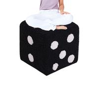 Chaise tabouret Dice, Repose-pieds Dice - Repose-pieds d'entrée - Chaise tabouret Dice - Meubles décoratifs, Tabouret multi-usages en forme d'écrou rétractable pour intérieur, Design et pratique