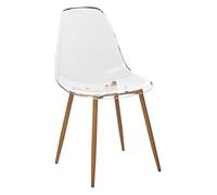 Chaise ""Taho"" 44cm transparent - Atmosphera createur d'interieur