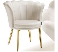 TecTake® Fauteuil Salon Confortable en Velours Fauteuil Relax Moelleux Chaise Ergonomique pour Salon, Salle à Manger, Chambre, Siege Bureau, Allaitement