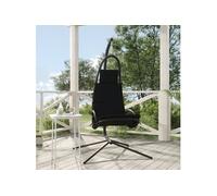 Chaise tissu 195 cm noir