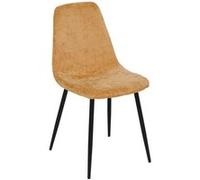 Chaise tissu chenille Tyka ocre Atmosphera