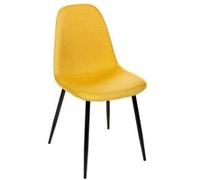 Chaise tissu et métal Tyka jaune Atmosphera Jaune G