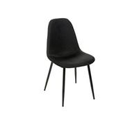 Chaise tissu et métal Tyka noir