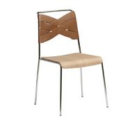 Design House Stockholm Torso Chaise de Salle à Manger Chrome/Chêne/Cognac