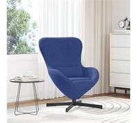 Chaise Œuf Bleu Velours Bleu G