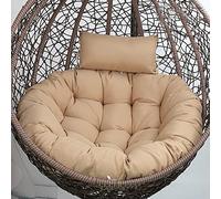 Chaise œuf suspendue avec coussin doux et oreiller - Chaise balançoire intérieur/extérieur pour la relaxation, comprend un support en métal, parfait pour le jardin ou le salon