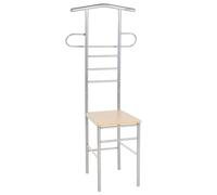 vidaXL Lot de 2 Chaise Valet de Nuit, Tabouret de Valet avec Pieds, Siège de Valet, Meuble de Chambre à Coucher Maison Intérieur, Métal