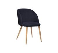 Chaise velours côtelé Céleste bleu