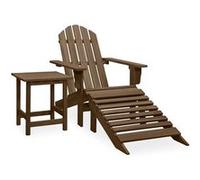 Chaise vidaxl en bois massif non pliable H. 45 cm exterieur vert vert G