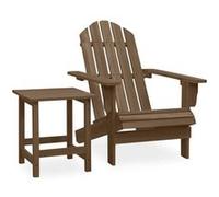 Lot de 1 chaise exterieur non pliable en bois H. 45 cm vert