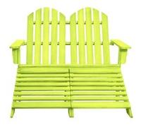 Chaise en bois non pliable H. 89.5 cm exterieur vert