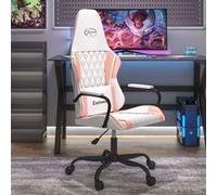 Vidaxl Chaise De Jeu Blanc Et Rose Similicuir Multicolore