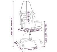 vidaXL Chaise de jeu de massage Noir et orange Similicuir
