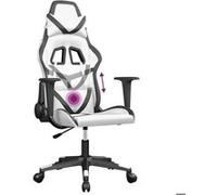 Chaise Vidaxl en metal non pliable H. 118 cm interieur blanc blanc G