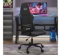 Vidaxl Chaise De Jeu Noir Similicuir Noir