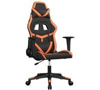 Chaise Vidaxl en plastique non pliable H. 127 cm interieur orange orange