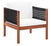 Chaise vidaxl exterieur non pliable en acacia H. 60 cm bois Marron G