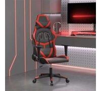 Chaise vidaxl H. 118 cm non pliable interieur en metal rouge rouge G