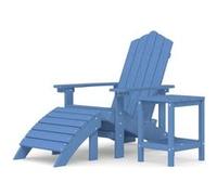 Chaise vidaxl H. 46 cm empilable non pliable exterieur en polyethylene bleu bleu G
