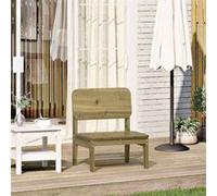 Chaise de jardin 60x52,5x72 cm bois de pin imprégné