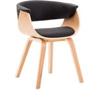 Chaise vidaxl H. 72 cm pliable interieur en bois noir Noir G