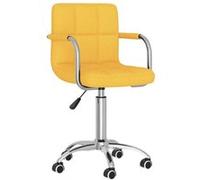 Chaise vidaxl H. 74.5 cm empilable non pliable interieur en plastique jaune Jaune moutarde G