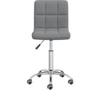 Chaise Pivotante de Salle à Manger Crème Tissu Dîner Cuisine Repas vidaXL
