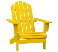 Chaise vidaxl H. 89.5 cm non pliable en bois massif exterieur jaune jaune G
