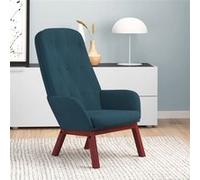 Chaise H. 98 cm non empilable non pliable interieur en bois massif bleu