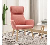 Chaise vidaxl H. 98 cm non pliable en bois massif interieur rose rose G