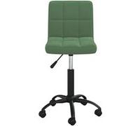 Chaise Pivotante de Salle à Manger Chaise à Dîner Siège de Cuisine Chaise de Repas Hauteur Réglable Maison Intérieur Vert Foncé Velours 3087599