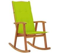 Chaise vidaxl interieur en bois massif vert H. 117 cm Vert G