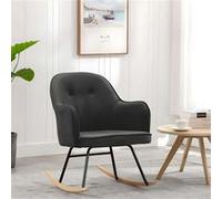 Chaise Vidaxl interieur en velours gris H. 84 cm gris G