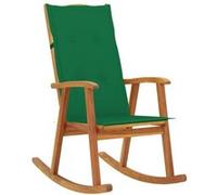 Chaise vidaxl interieur H. 117 cm vert en bois massif Vert G