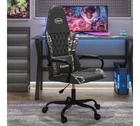 Chaise Vidaxl interieur non empilable non pliable H. 118.5 cm en metal noir noir G