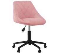 Chaise vidaxl interieur non pliable en plastique H. 67.5 cm rose
